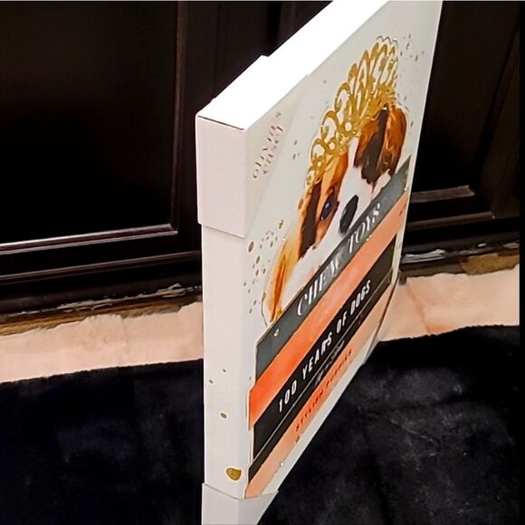 Olivia's Easel Stylish Fluffy Puppy on Fashion Books Canvas Wall Art - Picture 4 of 6